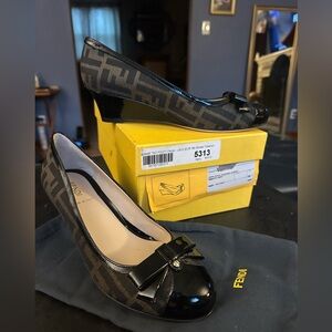 Authentic Fendi Black and Brown shoes Brand New!!